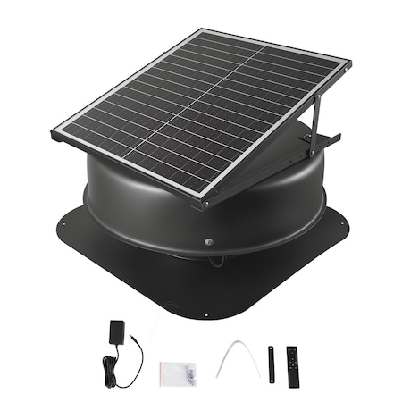 Vevor Solar Attic Fan Solar Roof Exhaust Fan 42 W 2800 CFM with Remote Control JBSF-320G