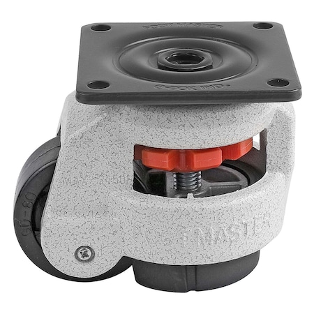 Foot Master Plate Caster, Nylon, 82mm H GD-60-F-NYN