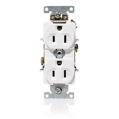 Leviton Duplex Receptacle/Outlet, 15 Amp C5262-W