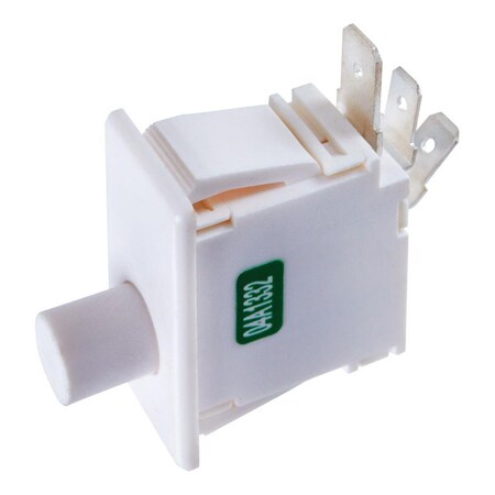 Jandorf Single Plunger Push Button Switch, White 3467529
