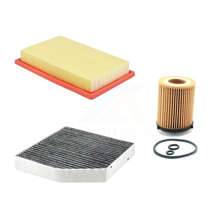 Pur 1x Air + 1x Cabin + 1x Engine Cartridge Oil Filter 3 Total Kit For Mercedes-Benz C300 KFM-104424