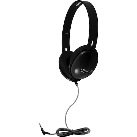 Hamiltonbuhl Primo Stereo Headphones, Black, 100PK PRM100B-100
