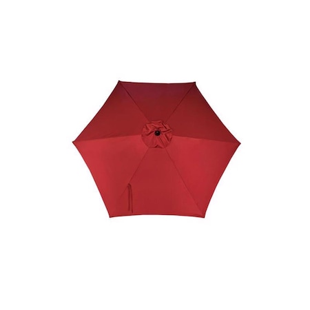 Living Accents 9 ft. Tiltable Brick Red Market Umbrella YQ101BK-BRD