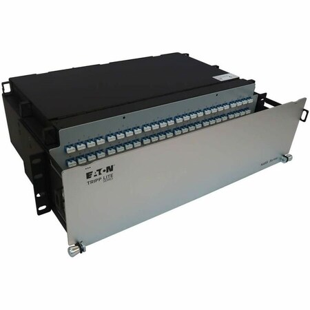 Eaton Tripp Lite Series Preloaded Fiber Patch Panel, 3U - 24x 12F MTP/MPO-APC to 4x LC Duplex F/F 8F, RJ45 N48S-24M8L4-10