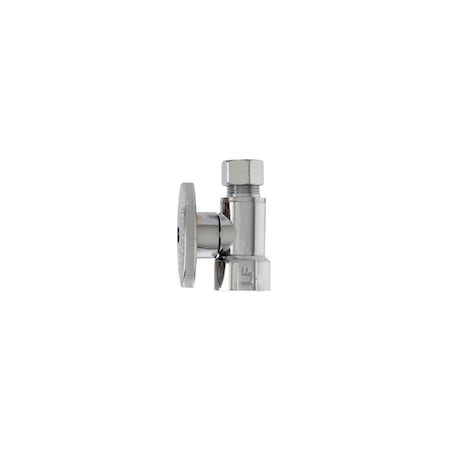 Master Plumber Straight Supply Stop Valve, Chrome, 1/2-In. Female Iron Pipe x 3/8-In. O.D. Compression MP2058PCLF