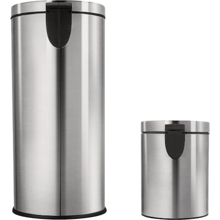 Ninestars 8 Gal. & 1.3 Gal. Stainless Steel Trash Cans, 2-Count CB-SOT-30-1/5-1