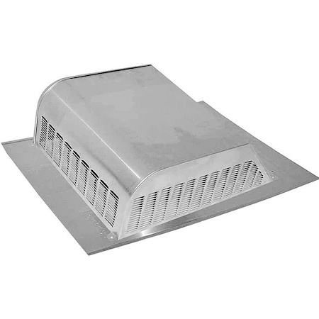 Lomanco LomanCool Static Roof Vent, 12-3/16 in OAW, 30 sq-in Net Free Ventilating Area, Aluminum, Mill 730