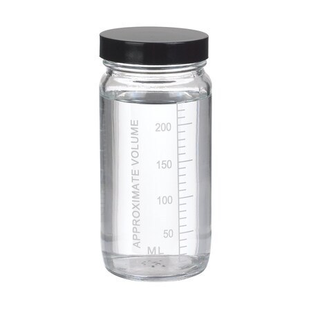 Wheaton VALUMETRIC Graduated Bottle, 8oz, Ru, PK 24 W216981