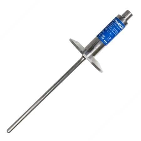 Omega Long-Life & High-Accuracy RTD Prob, 4"L PRTXS-2.0T-1/4-4-IO