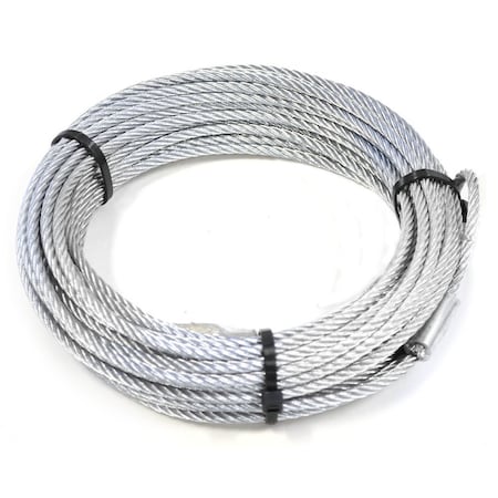 Warn Winch Cable For Warn A2000 and A2500 Winches with Steel Drum; 3/16 In Diameter x 50 Foot Length 15236
