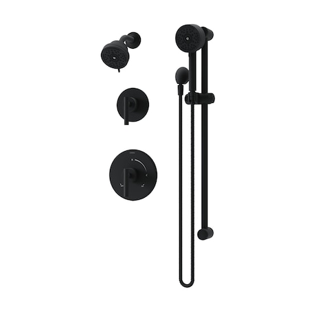 Symmons Dia HydroMersion Double Handle Shower Trim Kit with Hand Spray (Valve Not Included) 3595BMB15TRM