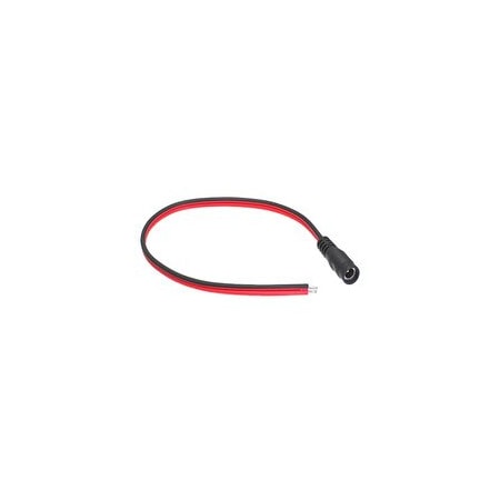 Cable Wholesale DC Power Socket to 19AWG Bare Wire, DC Female to Open Ends, 1 foot 10W1-44201
