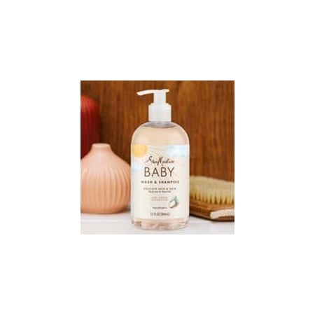 Shea Moisture Virgin Coconut Oil Baby Wash and Shampoo, 13 Ounce, 24PK 69560183