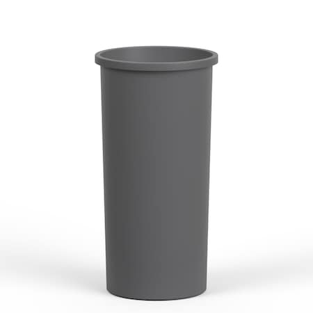 Regal Altair 22 Gallon Round Plastic Gray Wastebasket, Heavy-Duty HDPE ZR-TC-500-22RND-GRY
