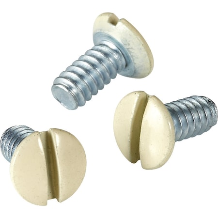 Leviton Ivory 5/16'' Steel Wall Plate Screws, 20PK C21-86400-PRT