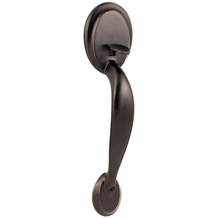 Kwikset Dakota Handle Only; No Deadbolt with RCAL Latch and RCS Strike Venetian Bronze Finish 898DA-11P