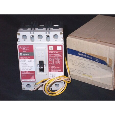 Westinghouse FD3100KS30 100A Circuit Breaker FD3100KSA