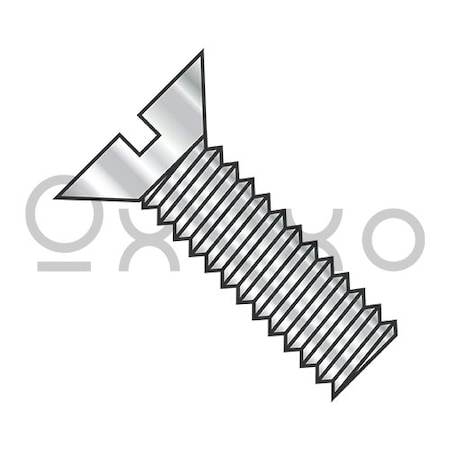 3/8-16X1 1/2 Slotted Flat Machine Screw Fully Threaded 18-8 Stainless Steel, 300PK
