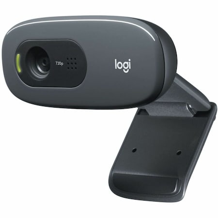 Logitech C270 HD Webcam with noise-reducing mics for video calls 960-000694