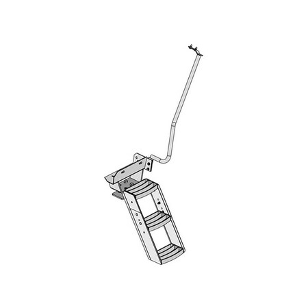 K&M Mfg Step Kit for International Harvester 2+2 Series 3-Step Unit Left-Hand Original Color 3331