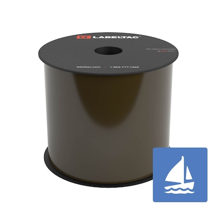 Labeltac Marine Supply 4in x 150ft LT4/Pro X, Brown LT410MN
