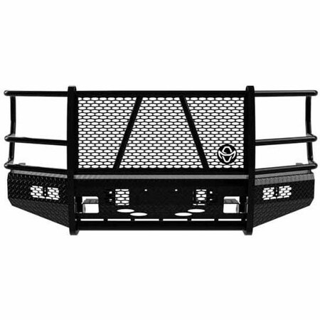 Replacement For Ford F350 Super Duty Year 2020 Black Powder-Coated Steel Front Bumper Wgrille Guard