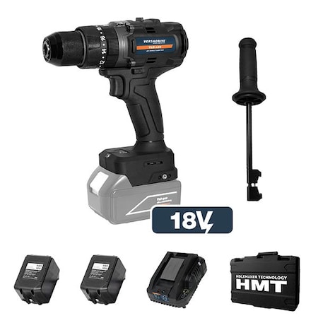 Holemaker Technology HMT Versadrive Rotary Combi Drill V18-120 + Blow Mould Case - 2 x 4.0Ah Kit (US Version) 808510-025US