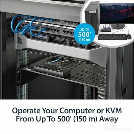 Startech.Com USB VGA KVM Console Extdr TAA SV565UTPU