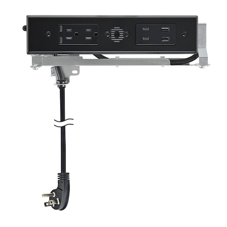 Docking Drawer Electrical Charging Outlet Duo 2 AC 4 USB-C (PD) 2 USB-A Black 15 Amps for Drawers 1514-278B