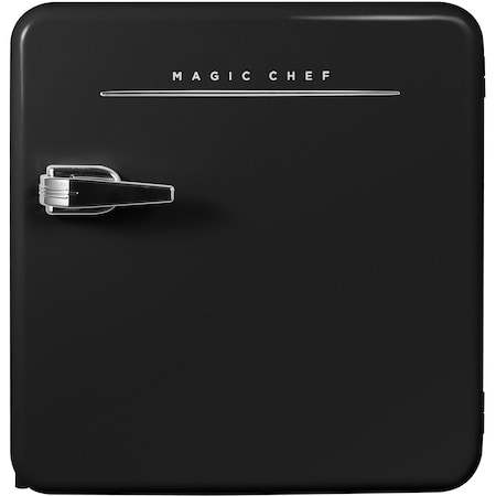 Magic Chef 1.6 cu. ft. Retro Mini Refrigerator Black, Without Freezer MCR16CHB