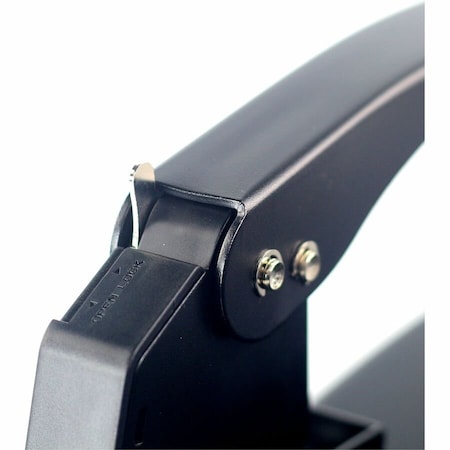 Business Source Adjustable Threehole Punch, Black BSN06527