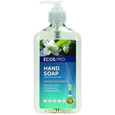 Ecos Pro Hand Soap, Biodegradable, Orange Blossom, 6 PK PL9484/6