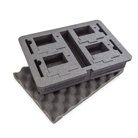 Nanuk 910 Case Foam Insert for 4 Go Pro Hero 9 and 10 1-910-21258