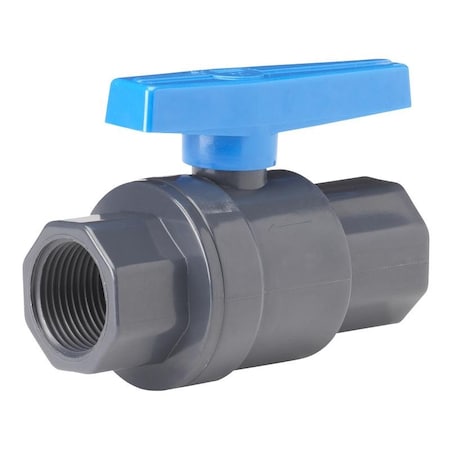 Homewerks 1 in. PVC FIP Ball Valve Full Port Quarter-Turn Lever For Non-Potable Water VBVP80LTB5B