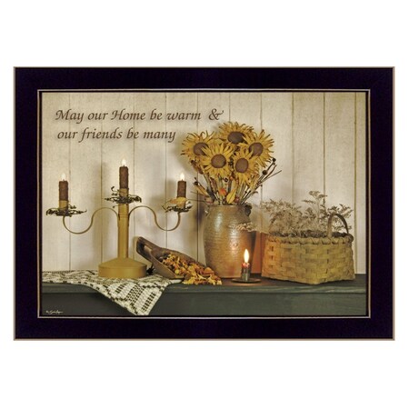 Homeroots Our Home 1 Black Framed Print Wall Art 415854