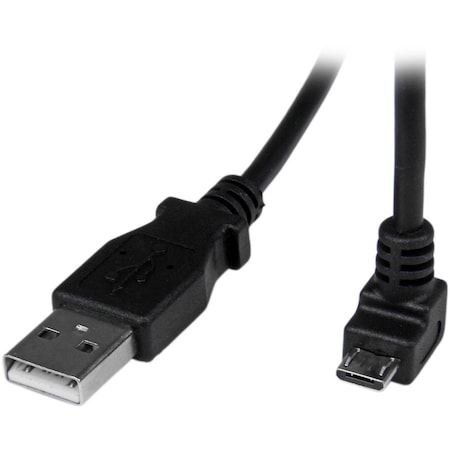 Startech.Com 2m Micro USB Cable - A to Down Angle Micro B USBAUB2MD