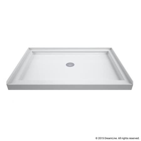 Dreamline 2.75 x 48 x 34 in. SlimLine Single Threshold Shower Base - Center Drain Base DLT-1134480