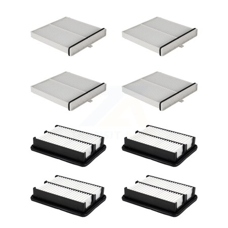 Pur 4x Air + 4x Cabin Filter 8 Total Kit For Toyota Yaris iA Scion KFL-101457