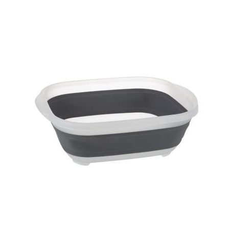 Progress Int KITCHEN SUPPLIES RV Large 10 Quart Capacity Collapses To 13 of Its Original Size Gray Plastic CDT-2GY