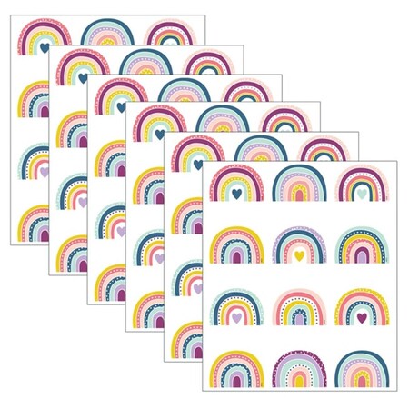 Teacher Created Resources Oh Happy Day Rainbows Mini Accents, 6PK TCR9040-6