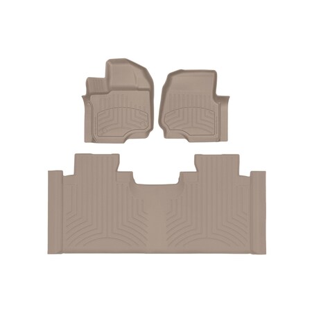 Weathertech Tan, Front and Rear FloorLiner HP 45697-1-3IM