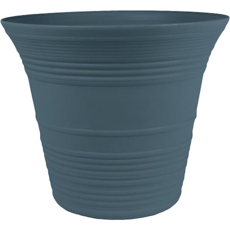 Myers Sedona 9'' Dia. Polypropylene Slate Blue Planter SEA09001DE2