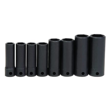 Williams Deep Impact Socket Set, 3/8" D, 8pcs., JHWWS-12-8 JHWWS-12-8