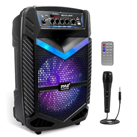 Pyle Pyle Professional Audio Mixer Sound Board Console - 8 Channel, USB, Bluetooth, 48V Phantom Power PPHP1042B