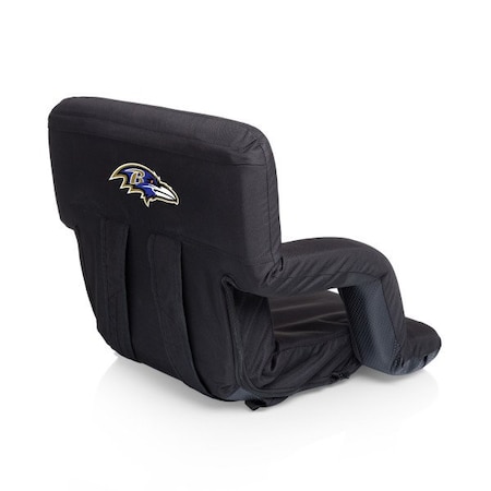 Picnic Time Family Of Brands NFL Baltimore Ravens - Ventura Portable Reclining Stadium Seat 618-00-179-034-2