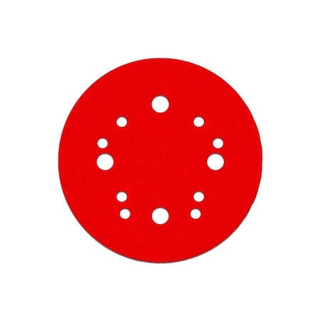 Diablo Sanding Disc, 5 in Dia, 180 Grit, Ceramic Abrasive, 5-Hole Red, 15PK DCD050180H15G