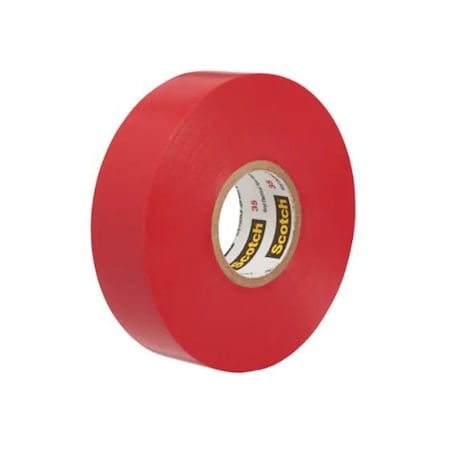 3M Vinyl Color Coding Tape 1/2" X 20' - Red, 10PK 35-RED-1/2X20FT