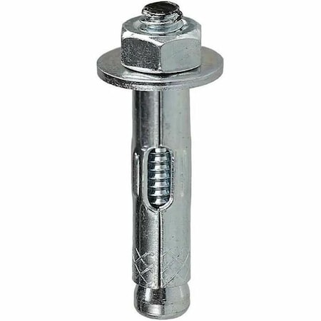 Dottie Sleeve Anchor, 1/2" Dia., 2-7/8" L, Zinc Plated, 25 PK SA12214
