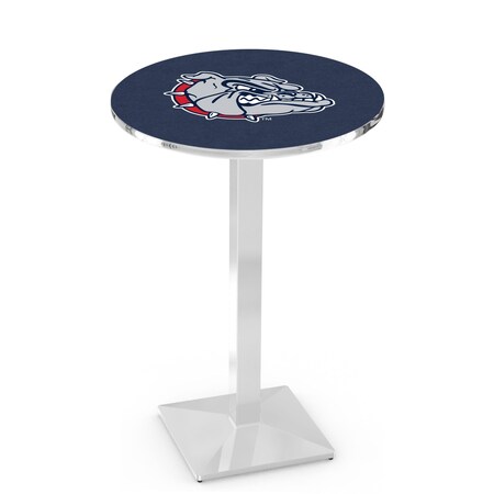 Holland Bar Stool Co 42" Chrome Gonzaga Pub Table, 36" dia. Top L217C4236Gonzga