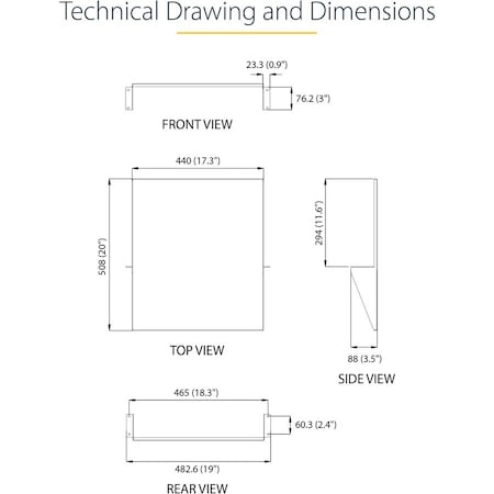 Startech.Com 2U 19IN 2 POST NETWORK RACK SHELF CABSHF2POST2